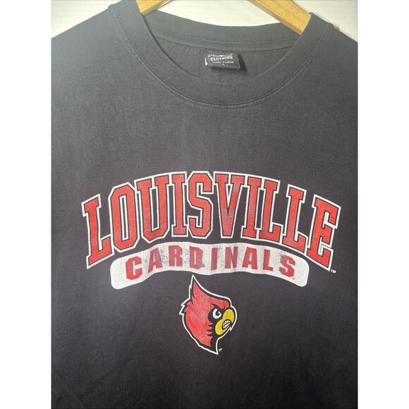 Large Vintage Louisville Y2K Long Sleeve Shirt Lightning Clothing 100% Cotton - Picture 2 of 8